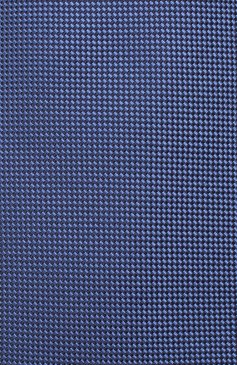 Мужской шелковый галстук CORNELIANI синего цвета, арт. 85U302-0120316/00 | Фото 3 (Материал: Текстиль, Шелк; Принт: Без принта; Материал сплава: Проставлено; Нос: Не проставлено)