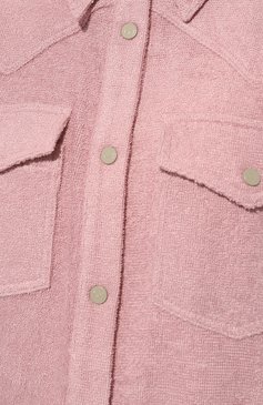 Женская рубашка THE MANNEI светло-розового цвета, арт. RAZE SHIRT | Фото 5 (Рукава: Длинные; Принт: Без принта; Женское Кросс-КТ: Рубашка-одежда; Длина (для топов): Стандартные; Материал сплава: Проставлено; Драгоценные камни: Проставлено; Материал внешний: Растительное волокно; Стили: Кэжуэл)