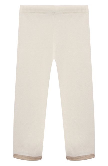 Детские кашемировые брюки GIORGETTI CASHMERE белого цвета, арт. MB1331/T | Фото 2 (Случай: Повседневный; Материал сплава: Проставлено; Нос: Не проставлено)