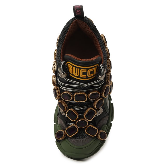 Комбинированные кроссовки Flashtrek Gucci  537355 GGZ30 Фото 4