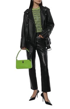 Женская сумка tb medium BURBERRY зеленого цвета, арт. 8050469 | Фото 3 (Сумки-технические: Сумки top-handle; Размер: medium; Материал: Натуральная кожа)