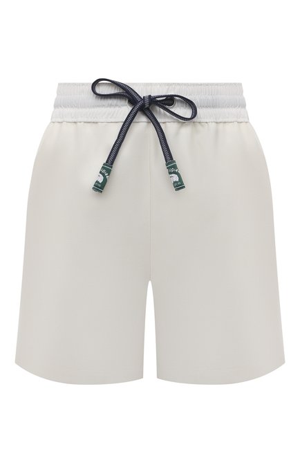 Женские шерстяные шорты LACOSTE белого цвета, арт. GH0461EV0 | Фото 1 (Материал внешний: Шерсть, Синтетический материал; Стили: Спорт-шик; Длина Ж (юбки, платья, шорты): Мини; Женское Кросс-КТ: Шорты-одежда; Региональные ограничения белый список (Axapta Mercury): RU)