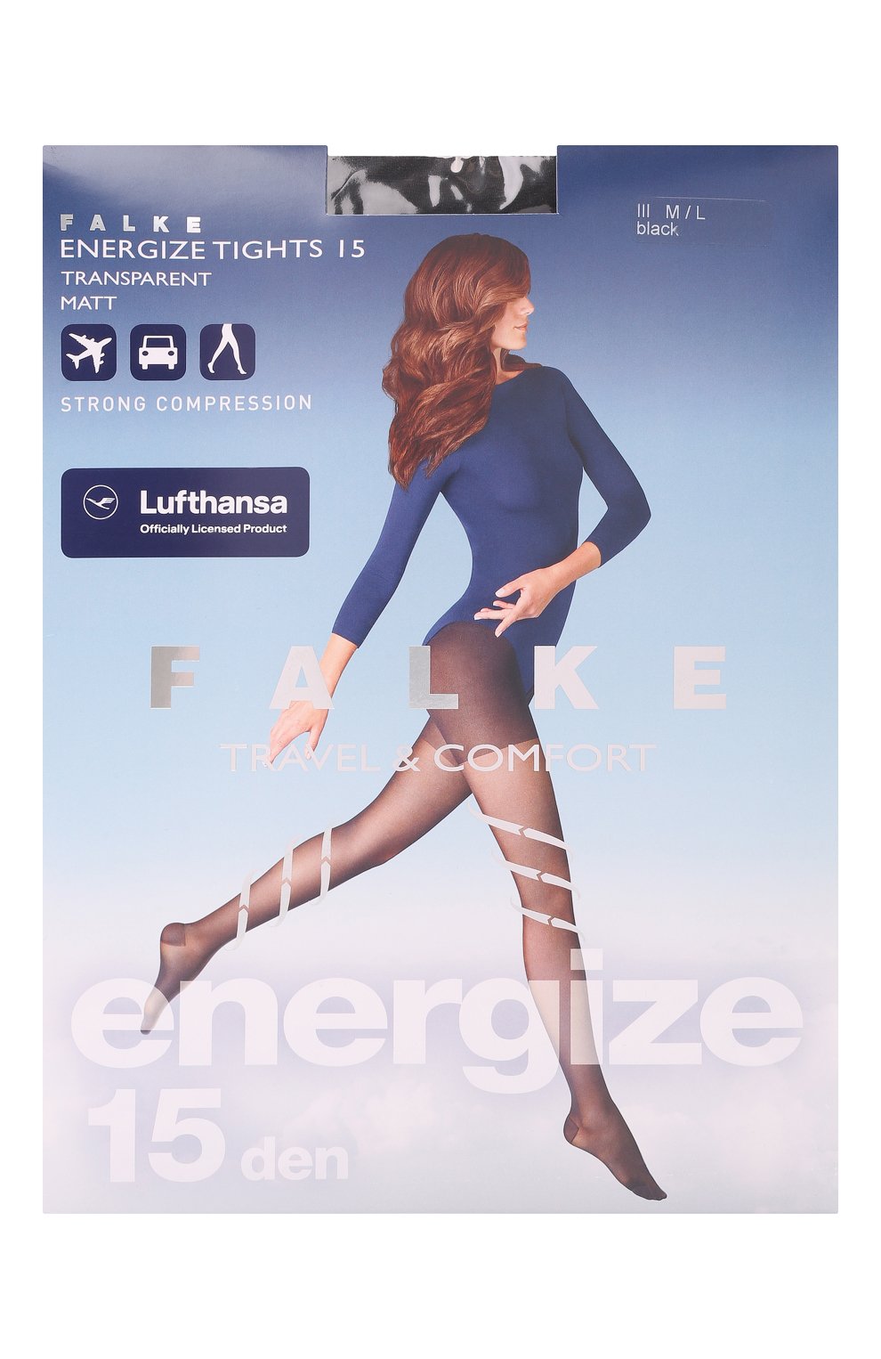 Женские черные колготки energize FALKE купить в интернет-магазине ЦУМ ...