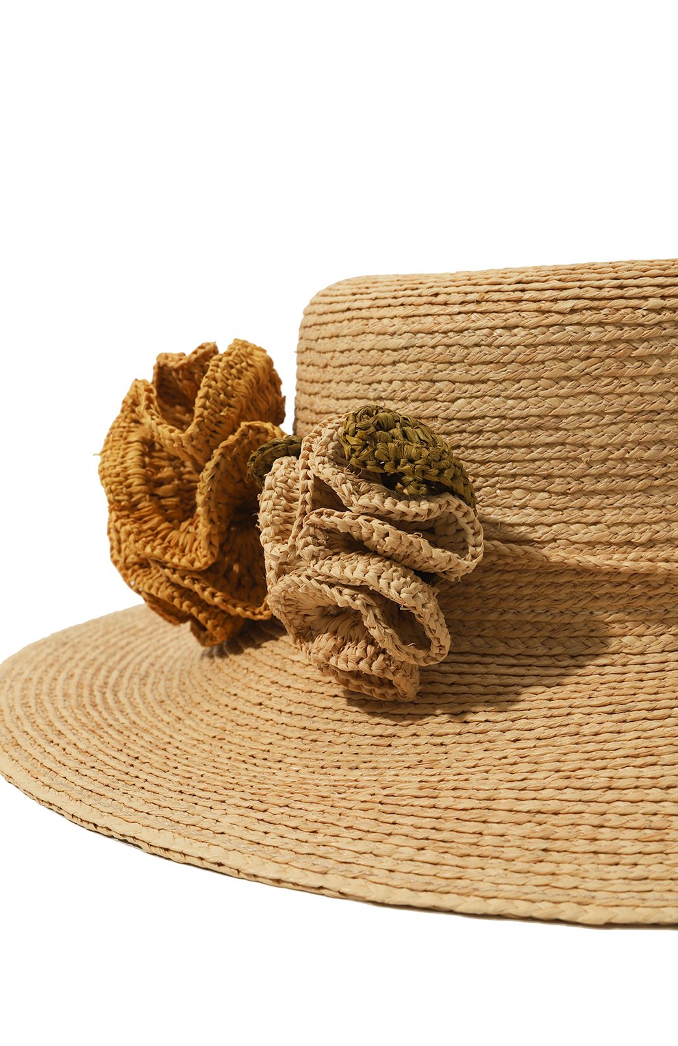 Женская шляпа SANS-ARCIDET светло-бежевого цвета, арт. GATA HAT | Фото 4 (Региональные ограничения белый список (Axapta Mercury): Не проставлено; Материал сплава: Проставлено; Нос: Не проставлено; Материал: Растительное волокно)