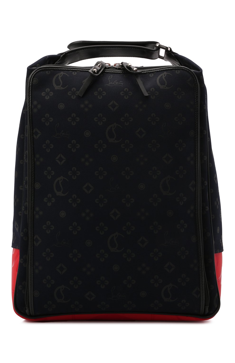 Мужской текстильный рюкзак hop'n zip CHRISTIAN LOUBOUTIN темно-синего цвета, арт. 3215030/H0P`N ZIP | Фото 1 (Материал: Текстиль; Стили: Кэжуэл; Размер: large)