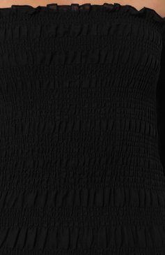 Женское платье из хлопка и льна ROHE черного цвета, арт. 407-33-061 | Фото 5 (Рукава: Длинные; Случай: Повседневный; Материал сплава: Проставлено; Материал внешний: Хлопок, Лен; Длина Ж (юбки, платья, шорты): Миди; Драгоценные камни: Проставлено; Стили: Бохо; Женское Кросс-КТ: Платье-одежда)