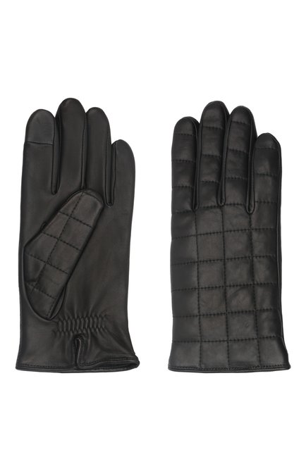 Мужские кожаные перчатки james AGNELLE черного цвета, арт. JAMES/A | Фото 2 (Мужское Кросс-КТ: Кожа и замша; Материал: Натуральная кожа)