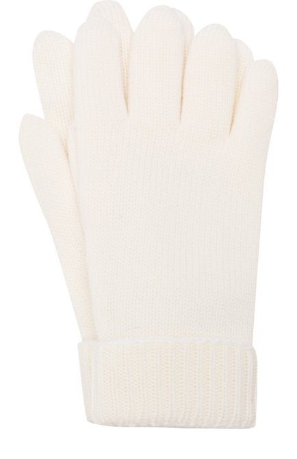 Детские перчатки из шерсти IL TRENINO белого цвета, арт. 18 9008/E0 | Фото 1 (Материал: Шерсть, Текстиль; Статус проверки: Проверена категория)