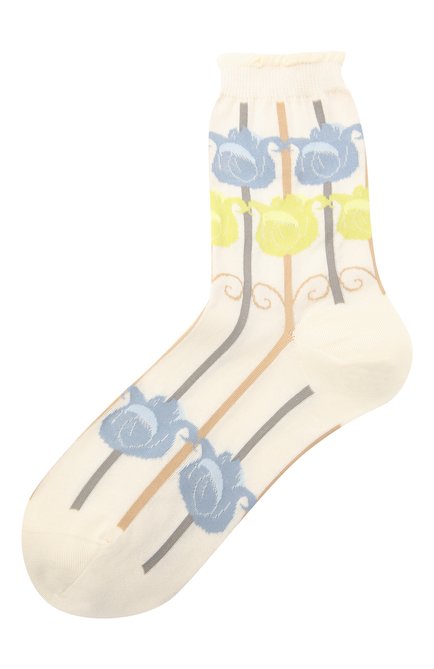 Женские хлопковые носки ANTIPAST разноцветного цвета, арт. AM-517A | Фото 1 (Материал внешний: Хлопок, Синтетический материал)