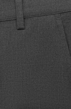 Детские брюки EMPORIO ARMANI серого цвета, арт. 6K4PJL/4N4FZ | Фото 3 (Мальчики-школьная форма: Брюки; Материал внешний: Синтетический материал, Вискоза; Стили: Классический; Мальчики Кросс-КТ: Брюки-одежда; Ростовка одежда: 10 - 11 лет | 140 - 146см, 13 - 15 лет | 158 см, 16 лет | 164 см, 4 года | 104 см, 5 лет | 110 см, 6 лет | 116 см, 7 лет | 122 см, 8 лет | 128 см, 9 лет | 134 см)