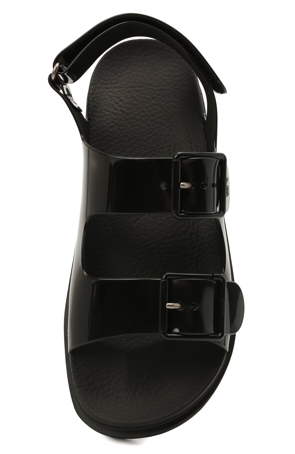 Женские резиновые сандалии GUCCI черного цвета, арт. 660243/J8700 | Фото 6 (Подошва: Платформа; Материал внешний: Резина)