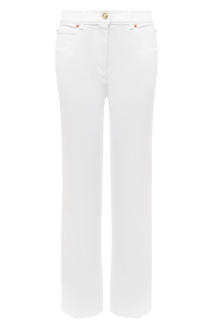 Женские джинсы VALENTINO белого цвета по цене 89950 руб., арт. VB3DD11D67P | Фото 1