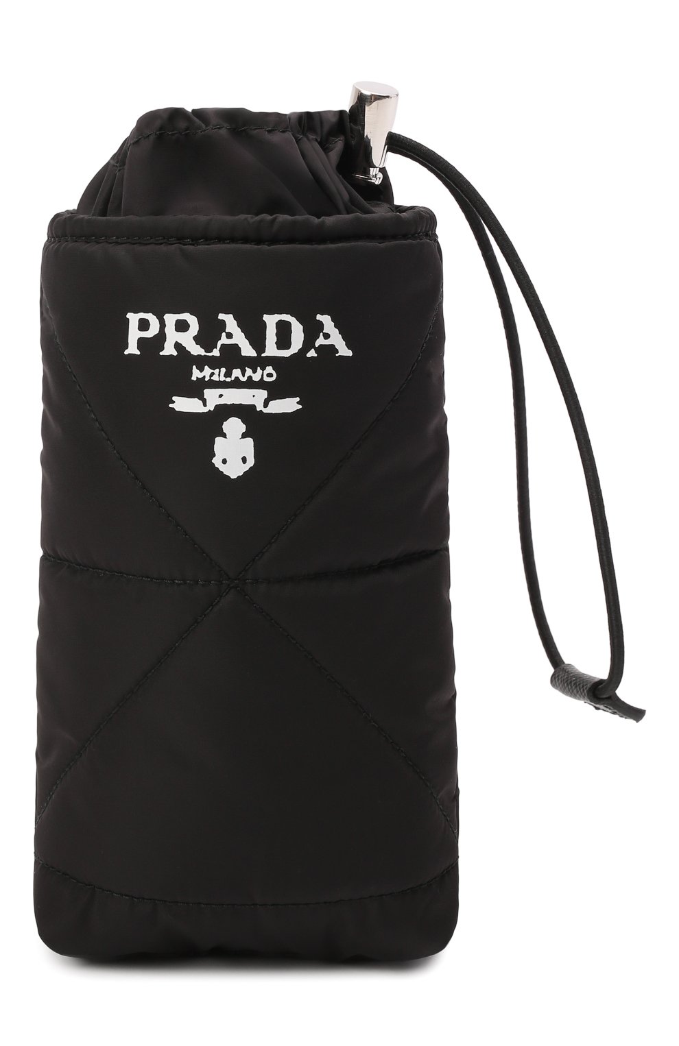 Текстильный чехол для iphone PRADA черного цвета, арт. 2ZT037-2DV4-F0002 | Фото 1 (Материал: Текстиль)