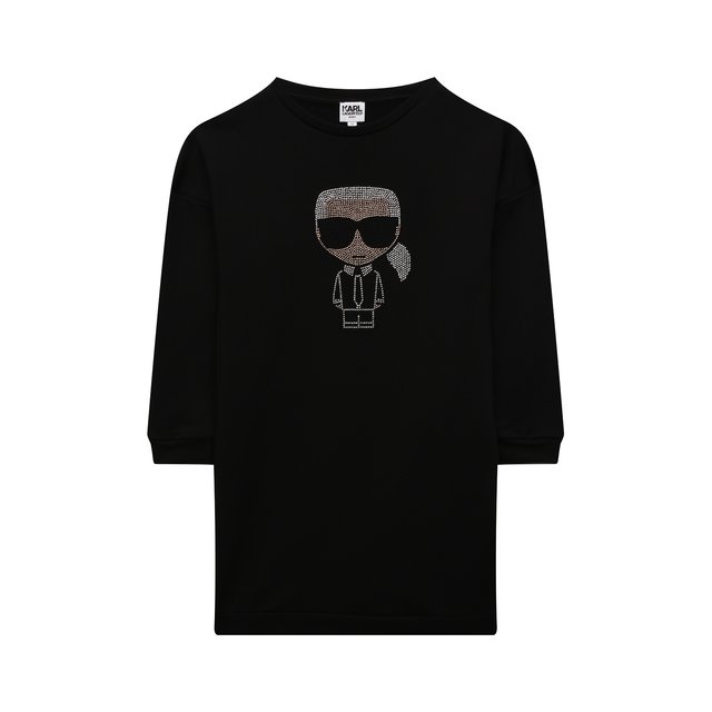 Хлопковое платье Karl Lagerfeld Kids Z12190