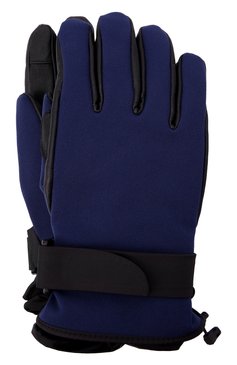 Мужские утепленные перчатки MONCLER GRENOBLE синего цвета, арт. G2-097-3A000-02-53063 | Фото 1 (Материал: Текстиль, Синтетический материал; Кросс-КТ: Спорт)