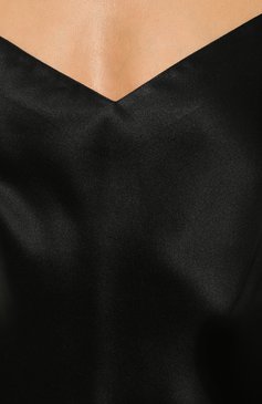 Женская шелковая пижама MARJOLAINE черного цвета, арт. ODON-3SOI5003 | Фото 7 (Материал внешний: Шелк)