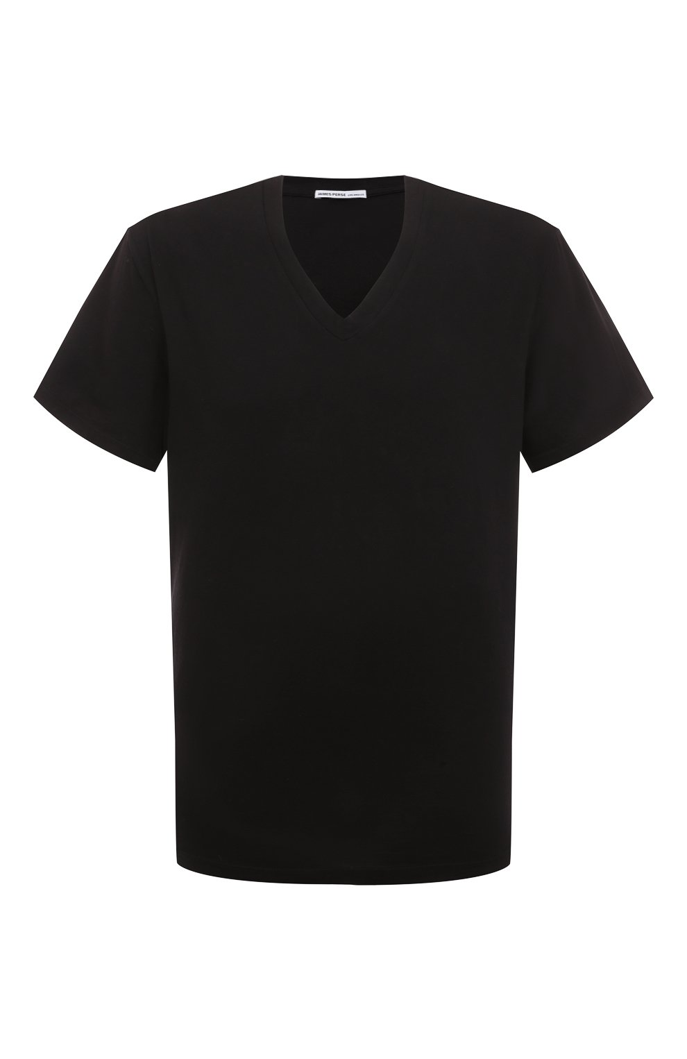 Мужская хлопковая футболка JAMES PERSE черного цвета, арт. MKJ3361/BLK | Фото 1 (Принт: Без принта; Рукава: Короткие; Длина (для топов): Стандартные; Материал внешний: Хлопок; Стили: Кэжуэл)