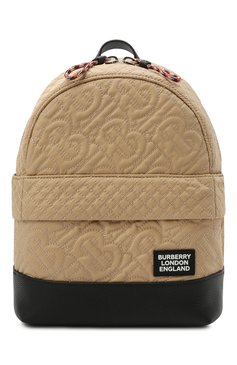 Детская рюкзак BURBERRY бежевого цвета, арт. 8037125 | Фото 1 (Региональные ограничения белый список (Axapta Mercury): RU; Материал: Текстиль)