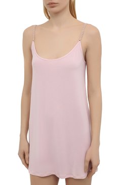 Женская сорочка LA PERLA розового цвета, арт. 0043840 | Фото 3 (Материал внешний: Синтетический материал)