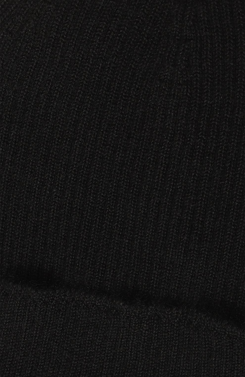 Мужская кашемировая шапка RICK OWENS черного цвета, арт. RU02C7495/RIBWS | Фото 3 (Материал: Текстиль, Кашемир, Шерсть; Кросс-КТ: Трикотаж; Материал сплава: Проставлено; Нос: Не проставлено)