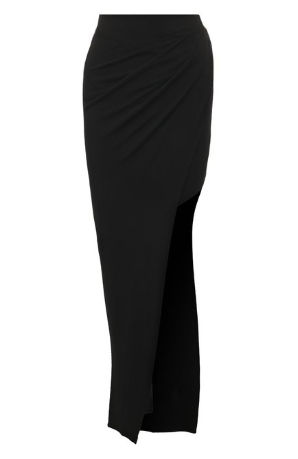 Женская юбка из вискозы HELMUT LANG черного цвета, арт. N05HW302 | Фото 1 (Драгоценные камни: Проставлено; Материал внешний: Вискоза; Длина Ж (юбки, платья, шорты): Макси; Материал сплава: Проставлено)