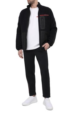 Мужские кроссовки toblach techno knit lr PRADA белого цвета, арт. 4E3536-3KFP-F0009 | Фото 2 (Материал внешний: Текстиль; Материал утеплителя: Без утеплителя; Подошва: Массивная; Стили: Спорт)