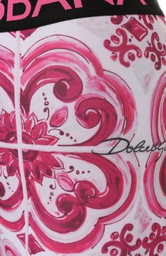 Женские шорты DOLCE & GABBANA фуксия цвета, арт. FTCX4T/HPGAB | Фото 5 (Женское Кросс-КТ: Шорты-одежда, Шорты-спорт; Длина Ж (юбки, платья, шорты): Мини; Материал внешний: Синтетический материал; Материал сплава: Проставлено; Стили: Спорт-шик; Драгоценные камни: Проставлено)