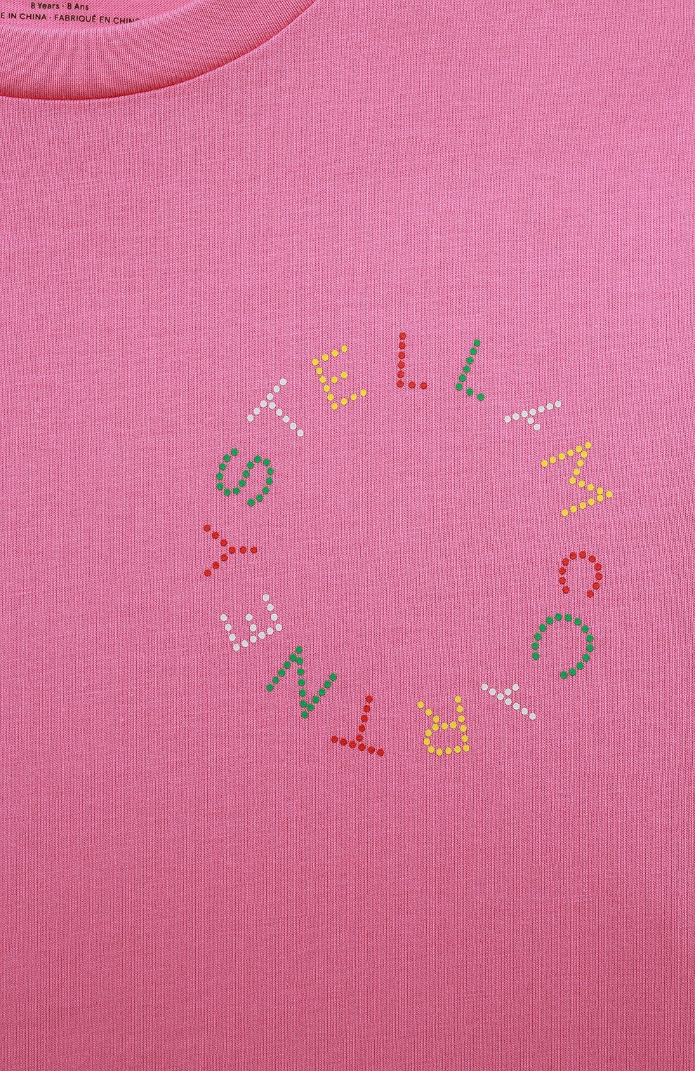 Хлопковая футболка Stella McCartney 8R8E01 Фото 3