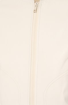 Женская кожаная куртка YS ARMY PARIS белого цвета, арт. 23EFV00354A45W | Фото 5 (Кросс-КТ: Куртка; Рукава: Длинные; Стили: Гранж; Материал сплава: Проставлено; Материал подклада: Синтетический материал; Материал внешний: Натуральная кожа; Драгоценные камни: Проставлено; Женское Кросс-КТ: Замша и кожа; Длина (верхняя одежда): Короткие)