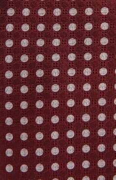 Мужской шелковый галстук LUIGI BORRELLI бордового цвета, арт. CR4502032/LC | Фото 4 (Принт: С принтом; Материал: Текстиль, Шелк)