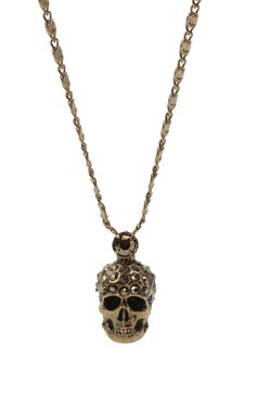 Женское колье ALEXANDER MCQUEEN золотого цвета, арт. 667542/J160T | Фото 3 (Материал: Металл)