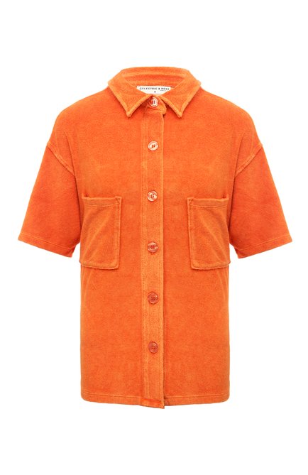 Женская хлопковая рубашка ELECTRIC&ROSE оранжевого цвета по цене 38900 руб., арт. LFCV168VIN | Фото 1