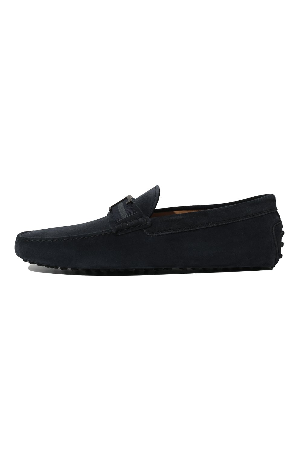 Мужские замшевые мокасины TOD’S темно-синего цвета, арт. XXM0GW0CT50RE0 | Фото 4 (Материал внутренний: Натуральная кожа; Материал внешний: Замша; Стили: Кэжуэл; Длина стельки: 29, 25,7, 26,1, 26,5, 26,9, 27,4, 27,8, 28,2, 28,6, 29,4, 29,8, 30,3, 30,7, 24,8, 25,2)