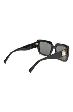 Женские солнцезащитные очки VERSACE черного цвета, арт. 4384B-GB1/87 | Фото 4 (Региональные ограничения белый список (Axapta Mercury): RU; Тип очков: С/з; Очки форма: Квадратные; Оптика Гендер: оптика-женское)