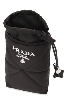 Текстильный чехол для iphone PRADA черного цвета, арт. 2ZT037-2DV4-F0002 | Фото 4 (Материал: Текстиль)
