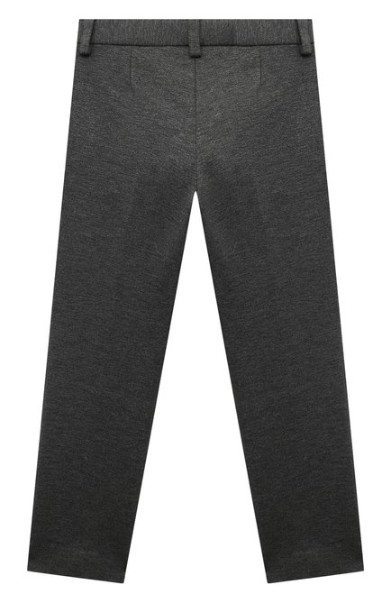 Детские брюки из вискозы DAL LAGO серого цвета, арт. R210/8111/4-6 | Фото 2 (Материал внешний: Вискоза; Стили: Классический; Ростовка одежда: 6 лет | 116 см)