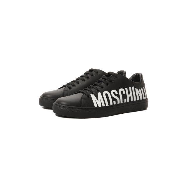 Кожаные кеды Moschino  MB15012G0G/GA0