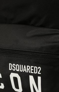 Мужской текстильный рюкзак icon DSQUARED2 черного цвета, арт. BPM0052 11703199 | Фото 3 (Ремень/цепочка: На ремешке; Материал: Текстиль; Стили: Кэжуэл; Размер: large)
