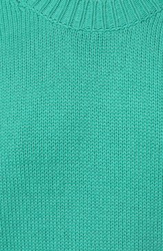 Женский кашемировый пуловер CANESSA зеленого цвета, арт. HWKG003 FK0001 | Фото 5 (Материал внешний: Шерсть, Кашемир; Рукава: Длинные; Длина (для топов): Стандартные; Материал сплава: Проставлено; Женское Кросс-КТ: Пуловер-одежда; Драгоценные камни: Проставлено; Стили: Кэжуэл)