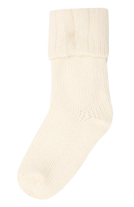 Детские носки из шерсти и хлопка FALKE бежевого цвета, арт. 10408 | Фото 1 (Материал: Текстиль, Хлопок; Статус проверки: Проверена категория)