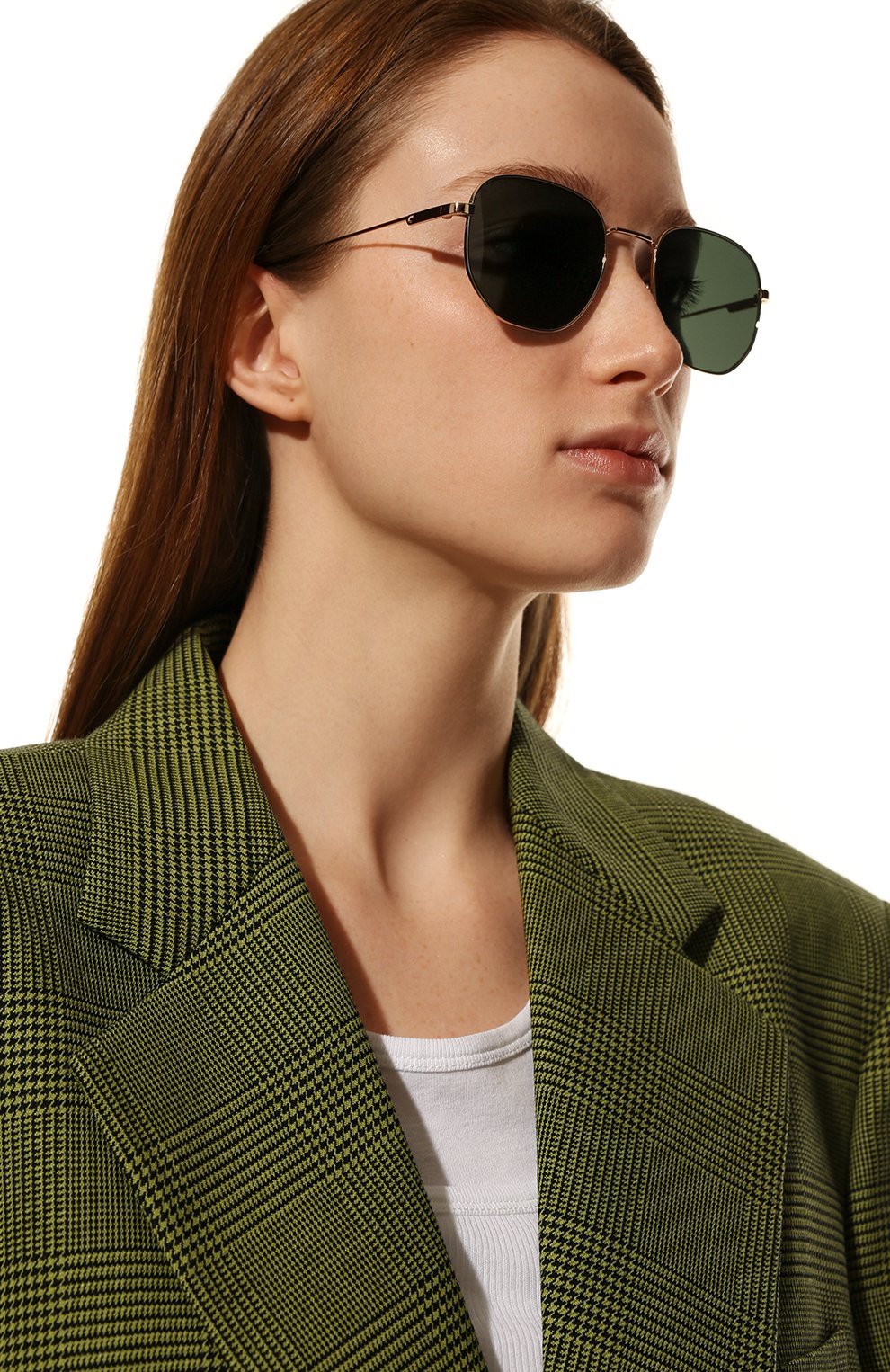 Женские солнцезащитные очки CARRERA темно-зеленого цвета, арт. CARRERA 2030T PEF | Фото 2 (Кросс-КТ: С/з-унисекс; Тип очков: С/з; Очки форма: Квадратные; Оптика Гендер: оптика-унисекс)