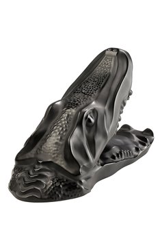 Скульптура голо�ва крокодила LALIQUE черного цвета, арт. 10600000 | Фото 2 (Ограничения доставки: fragile-2)