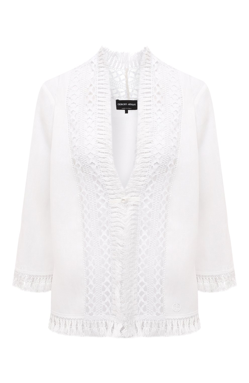 Льняная блузка Giorgio Armani Белый 2SHCC030/T0381 5620760