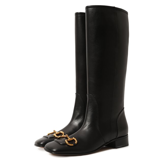 фото Кожаные сапоги gucci