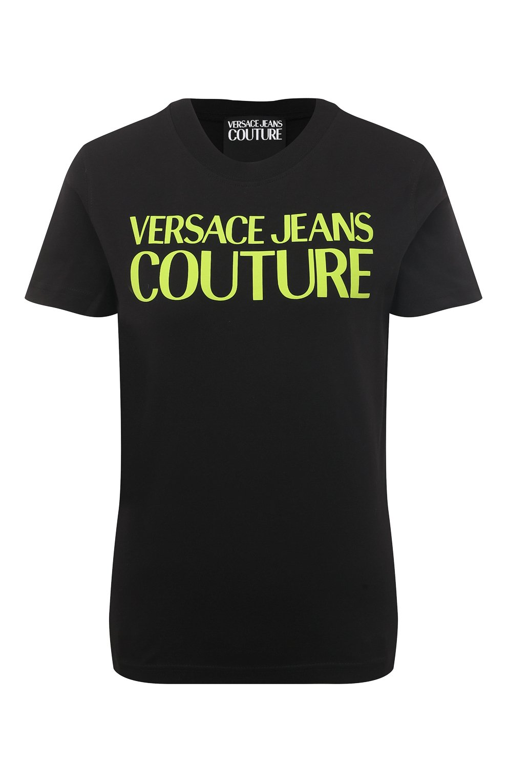 Хлопковая футболка Versace Jeans Couture 74HAHT03/CJ000