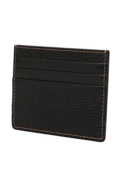 Мужской кожаный футляр для кредитных карт BRUNELLO CUCINELLI черного цвета, арт. MWZIU335 | Фото 2 (Материал: Натуральная кожа; Материал сплава: Проставлено; Нос: Не проставлено)
