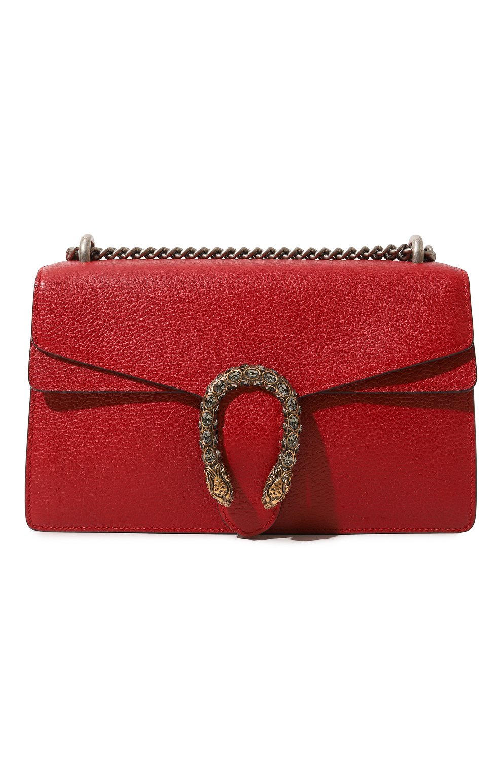 Женская сумка dionysus small GUCCI красного цвета, арт. 400249 CAOGX | Фото 1 (Сумки-технические: Сумки через плечо; Материал: Натуральная кожа; Размер: small)