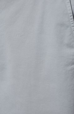 Женские хлопковые брюки GIORGIO ARMANI голубого цвета, арт. 2SHPP0MZ/T03B3 | Фото 5 (Длина (брюки, джинсы): Стандартные; Женское Кросс-КТ: Брюки-одежда; Материал сплава: Проставлено; Материал внешний: Хлопок; Драгоценные камни: Проставлено; Силуэт Ж (брюки и джинсы): Узкие; Стили: Кэжуэл)