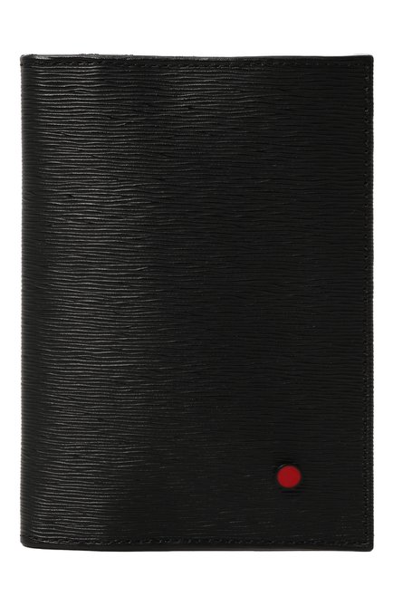 Мужской кожаная обложка для паспорта KITON черного цвета, арт. UPPASSN00815 | Фото 1 (Материал сплава: Проставлено; Материал: Натуральная кожа; Нос: Не проставлено)