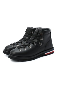 Мужские кожаные ботинки peak MONCLER черного цвета, арт. F2-09A-4G700-00-02SGR | Фото 1 (Материал внешний: Кожа; Мужское Кросс-КТ: Хайкеры-обувь, Ботинки-обувь; Материал внутренний: Натуральная кожа; Материал утеплителя: Без утеплителя; Подошва: Плоская; толщина подошвы: 2,3; высота каблука: 3,3; ширина носка стельки: 8,6, 9,1, 9,3, 9,5)